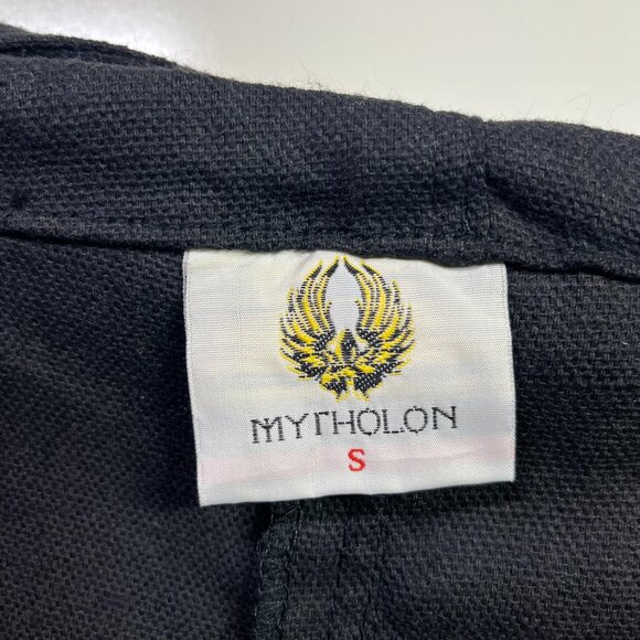 NWT Mytholon Size S Black Kilian Short Trouser Canvas Tie Waist Cuffs LARP - Picture 2 of 10
